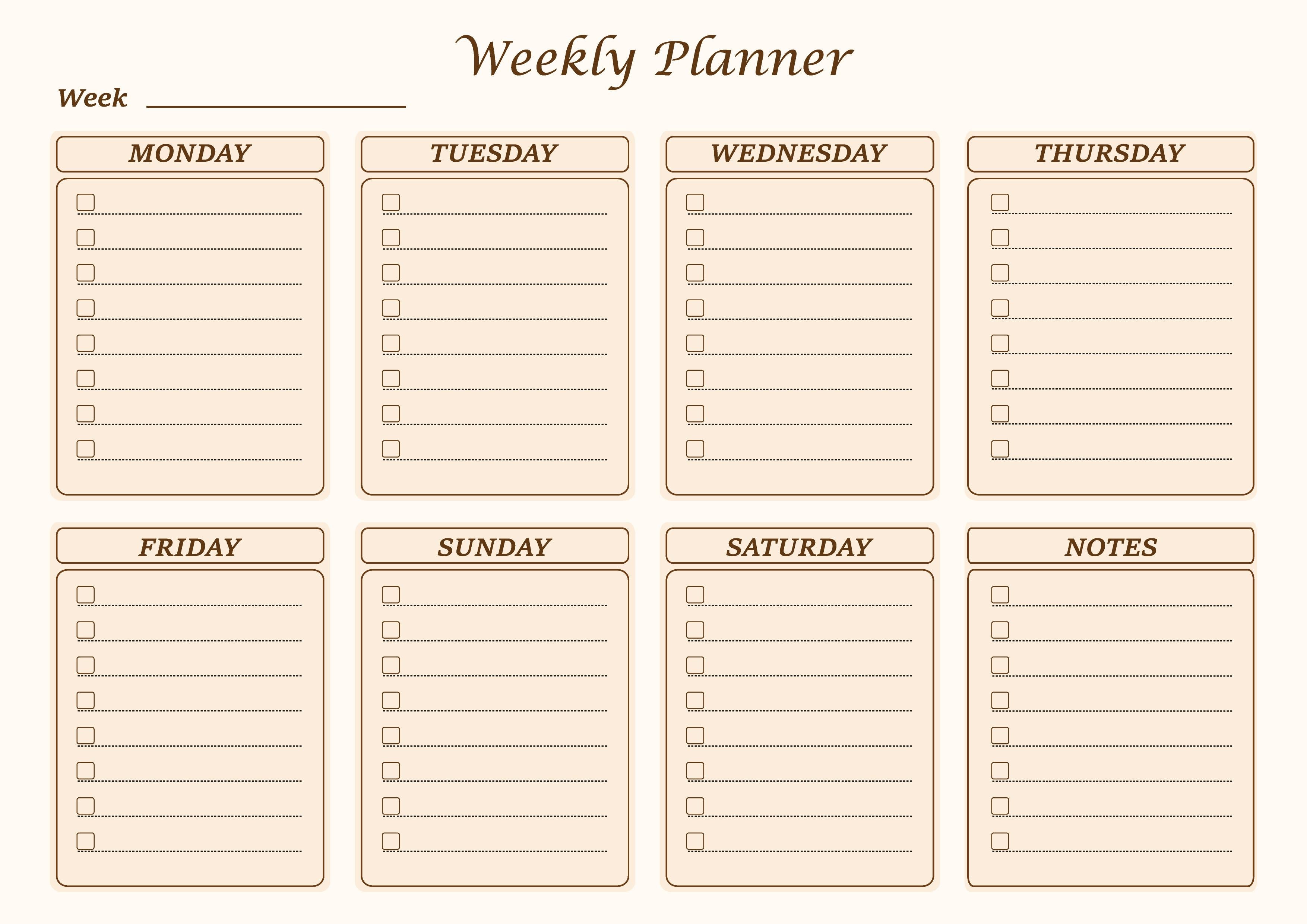 Weekly Planner